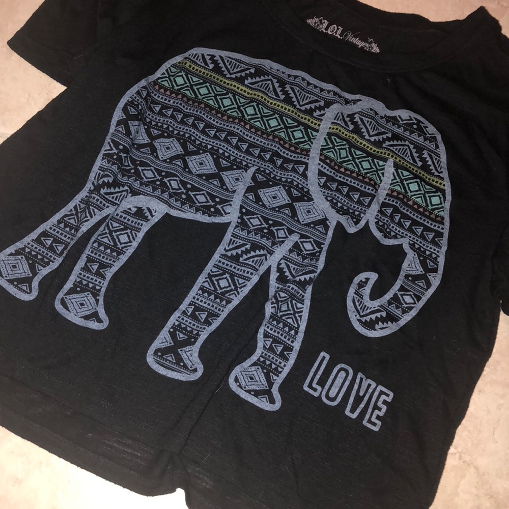 cute elephant short sleeve